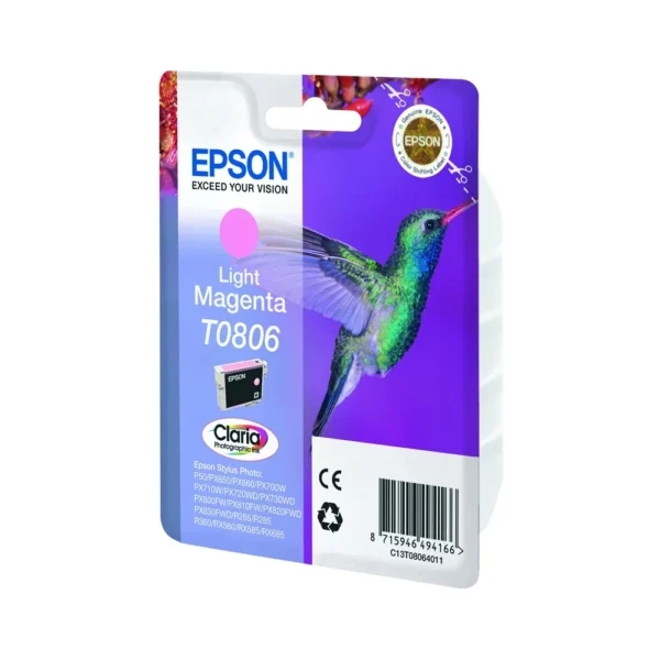 Epson T0806 Light Magenta Ink Cartridge - C13T08064011