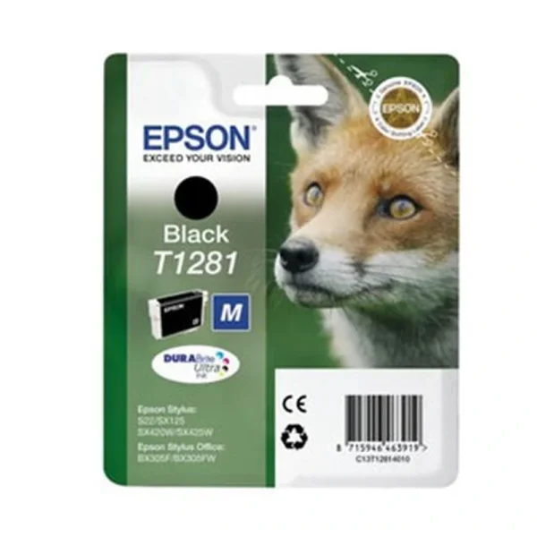 Epson T1281 Black Ink Cartridge - C13T12814021