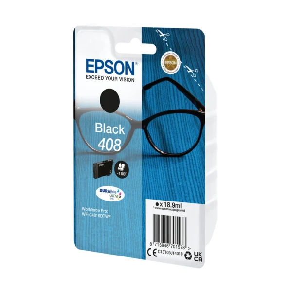 Epson 408 Black Ink Cartridge - C13T09J14010